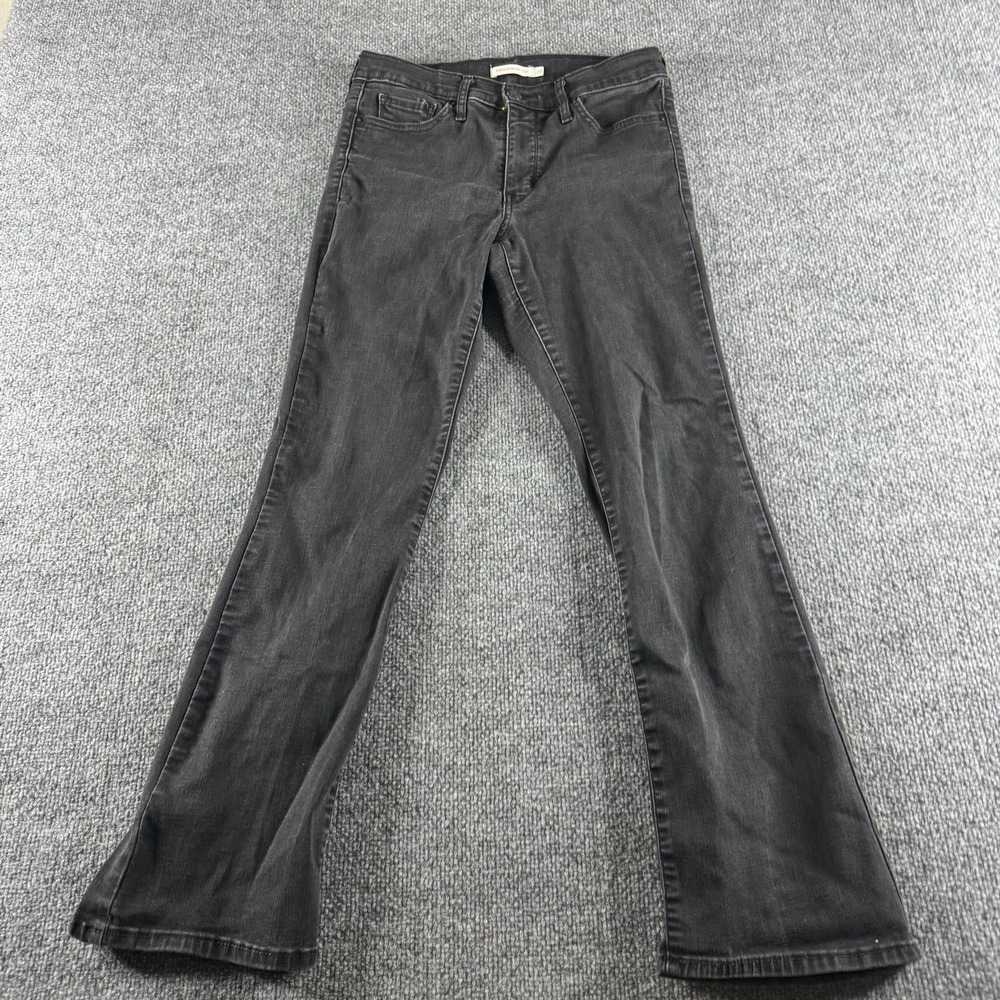 Levis 315 Shaping Bootcut Jeans Womens 29 Black Slim Denim 5 Pocket Logo